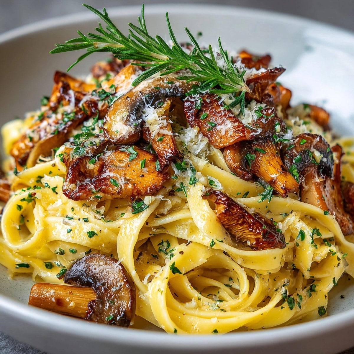 Forest Floor Pasta features a rich medley of wild mushrooms, perfect main course comfort.