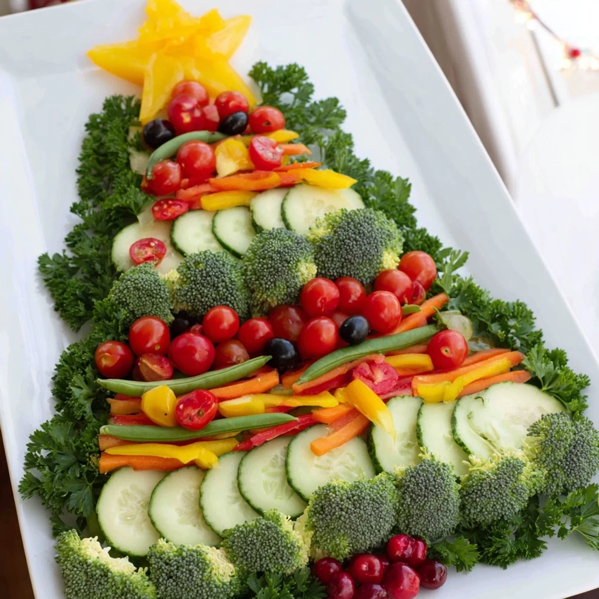 Healthy Christmas Veggie Tree