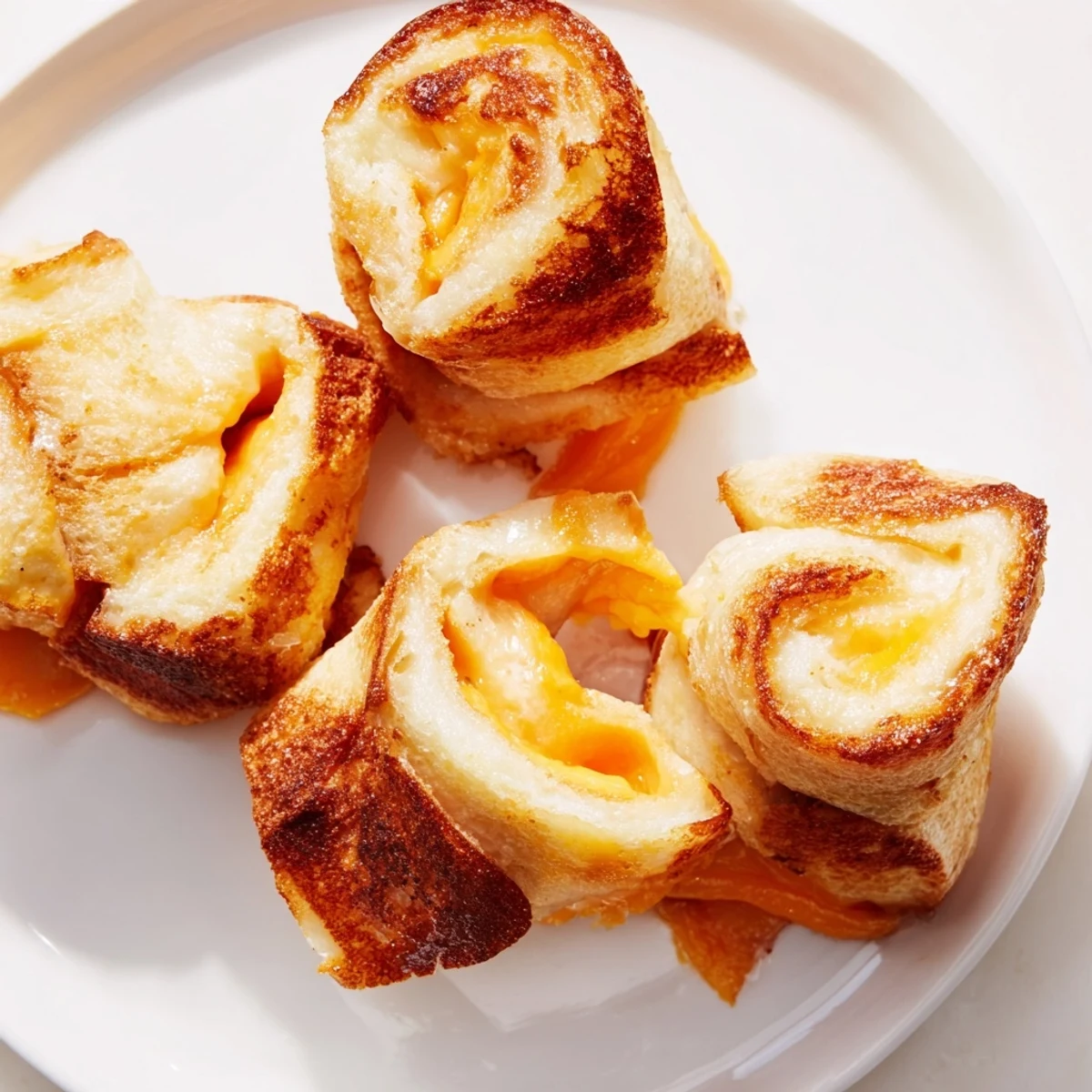 Crispy, buttery Easy Christmas Grilled Cheese Rollups—a delightful, kid-friendly snack that's easy to make.
