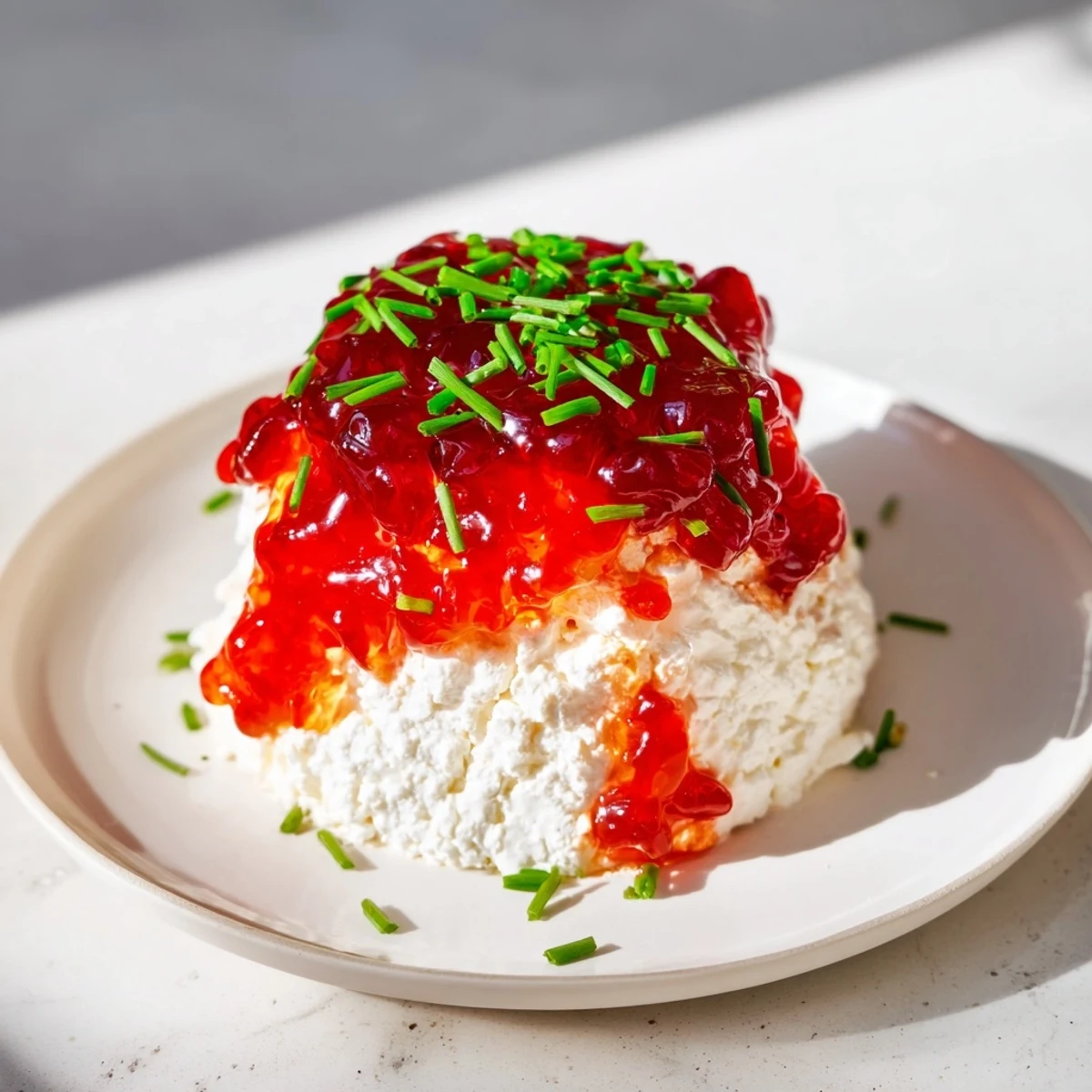 Cream Cheese and Pepper Jelly Star Appetizer glistens with red pepper jelly, perfect for easy entertaining.