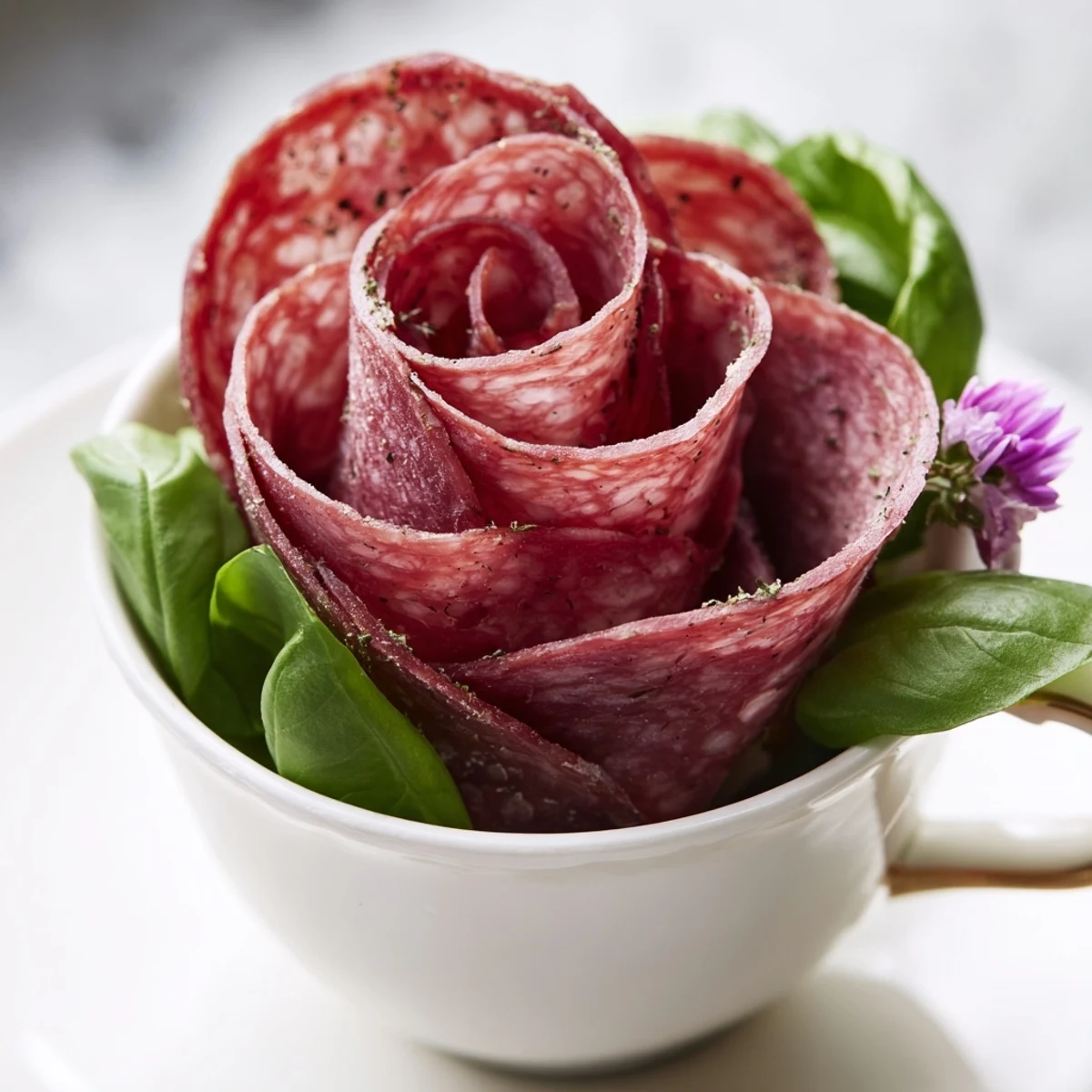 Victorian Salami Pepperoni Roses
