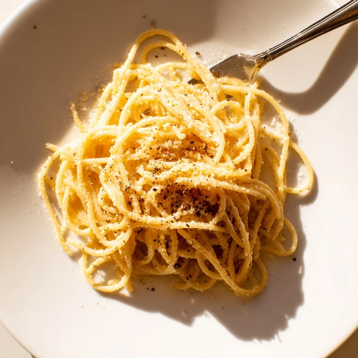 Steaming bowls of Spaghetti Cacio e Pepe highlight the simple elegance of Roman pasta, ready to be enjoyed immediately.