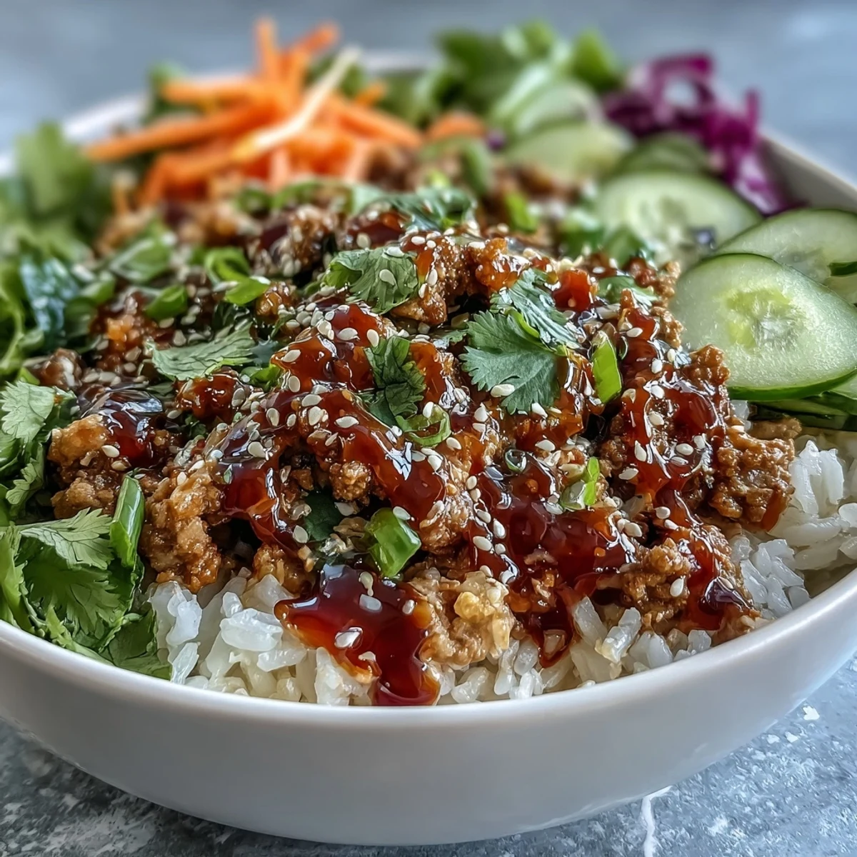 Spicy Bang Bang Turkey Rice Bowls
