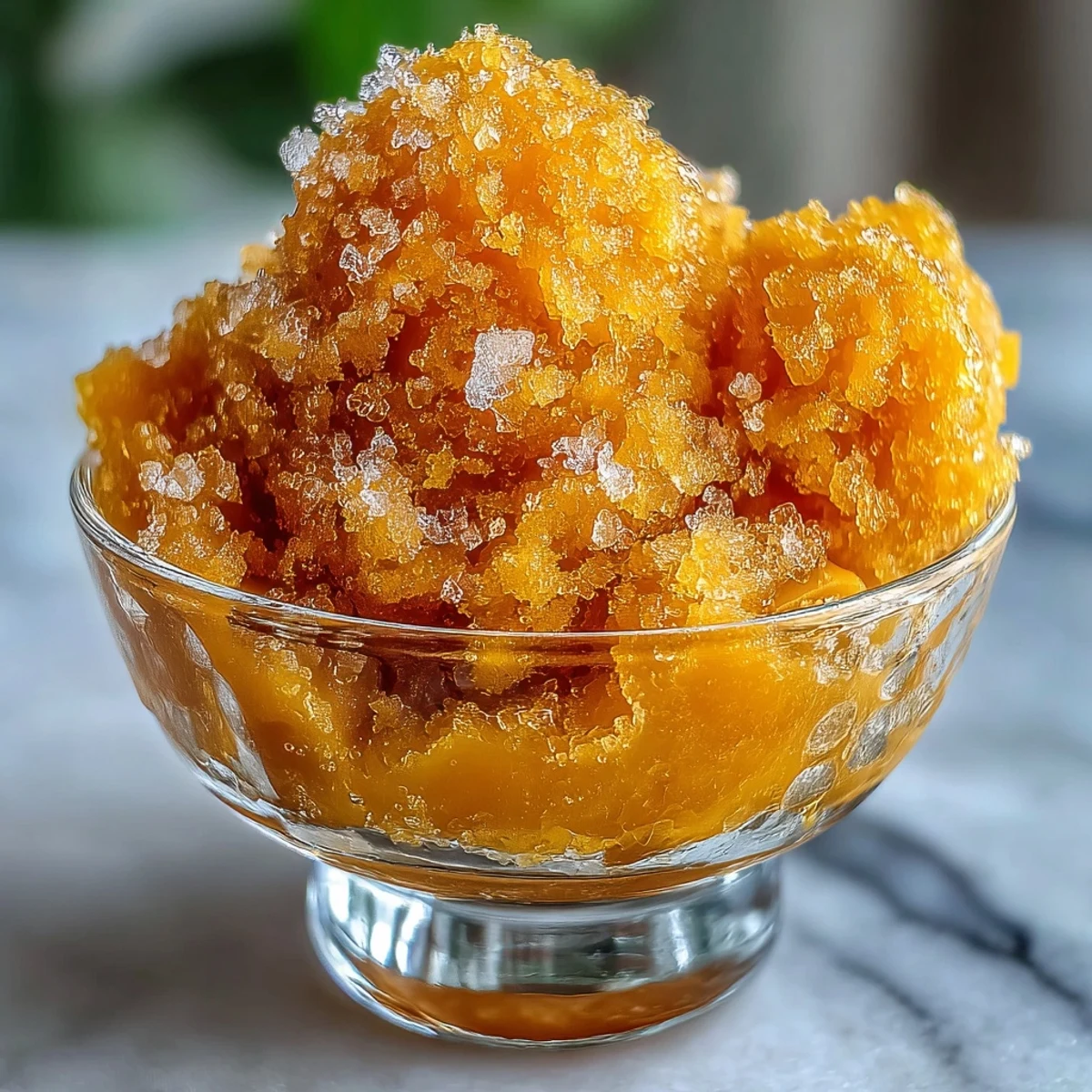 Mango Sorbet Granita