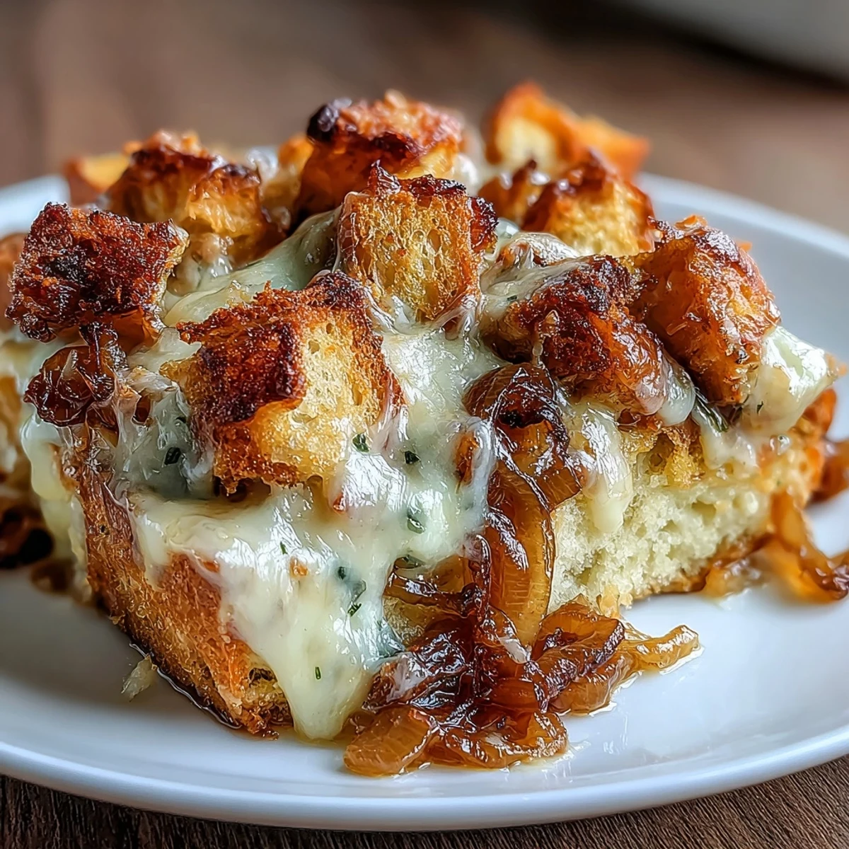 French Onion Chicken Thigh Bake