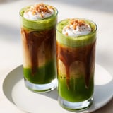 Caramel Brulée Iced Matcha