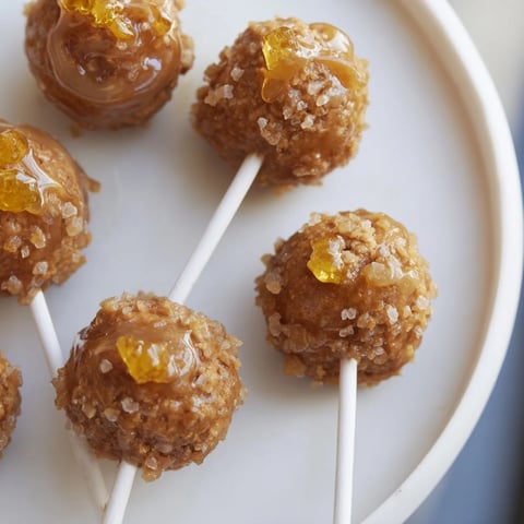 Delicious maple ginger sweet tea biscuit pops drizzled with a sugary glaze.  