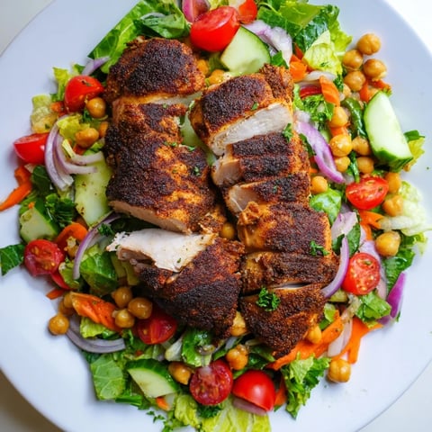 Juicy shredded chicken salad with vibrant veggies, tossed in lemon vinaigrette; a refreshing meal.