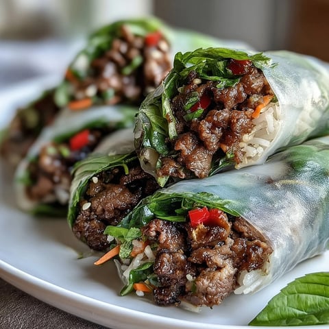 Golden brown beef with sautéed garlic and shallots, mixed with vibrant red bell peppers and plenty of fresh Thai basil.