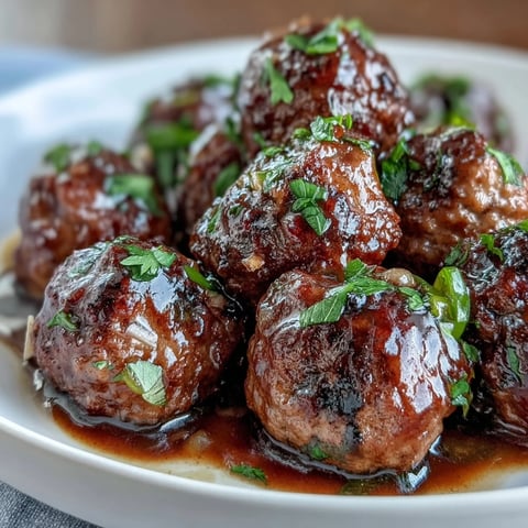 Juicy frozen meatballs simmered in rich ranch and au jus gravy, infused with tangy pepperoncini peppers and butter for a flavorful, crowd-pleasing dish.