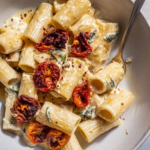 baked feta pasta caramelised onions