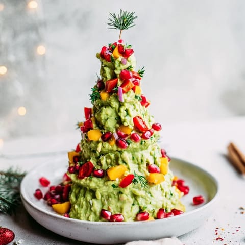 Whipped Avocado Christmas Tree