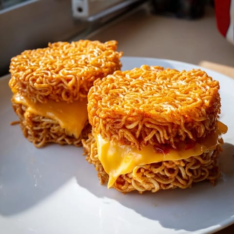 Instant Ramen Grilled Cheese