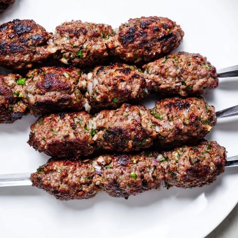 Juicy spiced ground meat kebabs