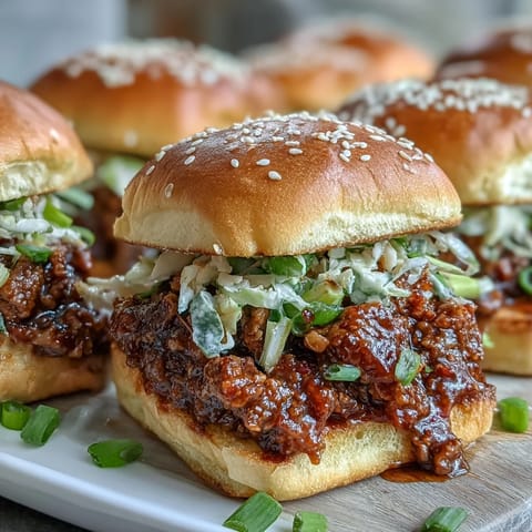 Korean Turkey Sloppy Joe Sliders