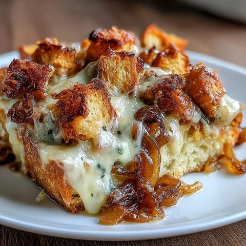 French Onion Chicken Thigh Bake