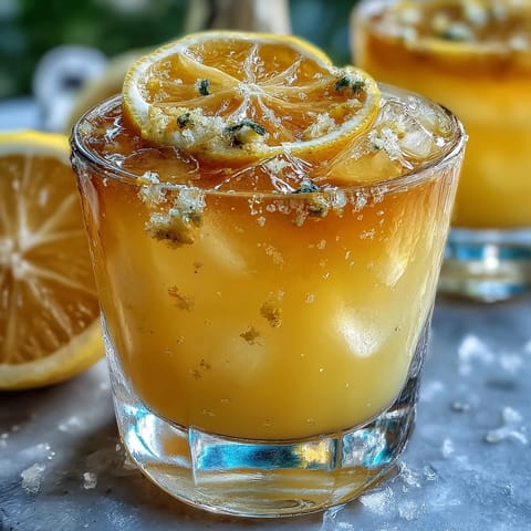 Vibrant homemade limoncello liqueur with fresh lemon zest steeping in alcohol, capturing the essence of sunny Italian afternoons.