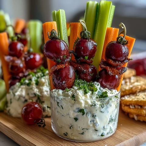 Fresh veggie cups with ranch Greek yogurt dip, perfect for summer parties and healthy snacking on the go.