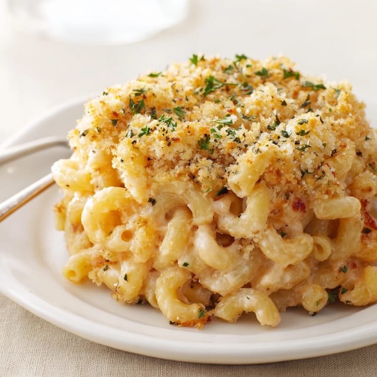 Savory snack: Alfredo Roasted Red Pepper Mac Cups, a creamy, cheesy pasta bite.