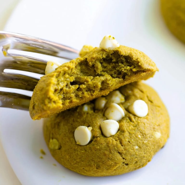 Homemade Matcha Pumpkin Muffin Drop Cookies, a unique blend of flavors for dessert.