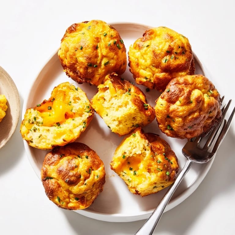 Irresistibly soft Cheesy Pumpkin Pancake Muffin Balls, ideal for breakfast or snacking delights.