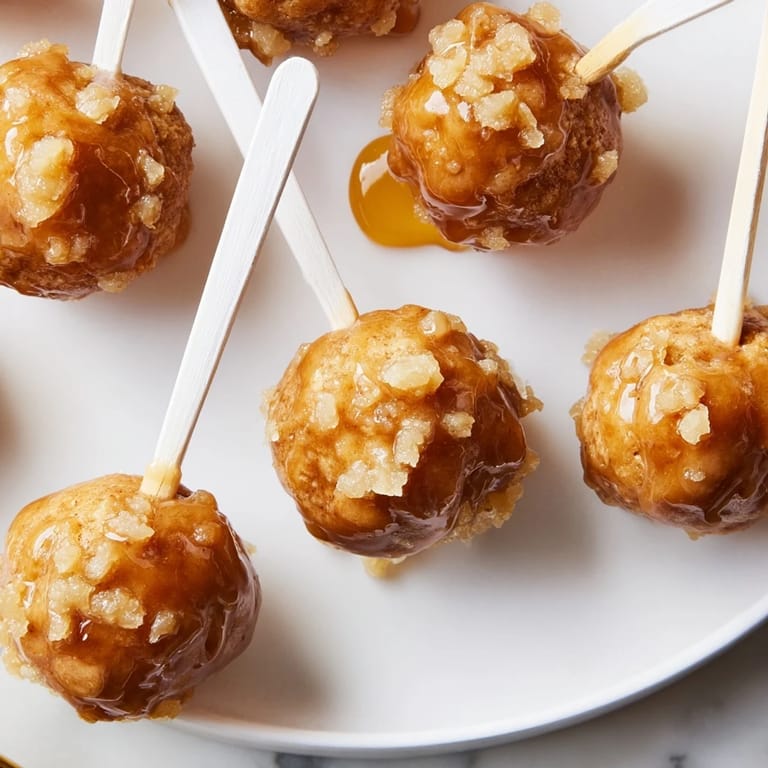 Mouthwatering biscuit pops infused with ginger and maple syrup, perfect for treats.  