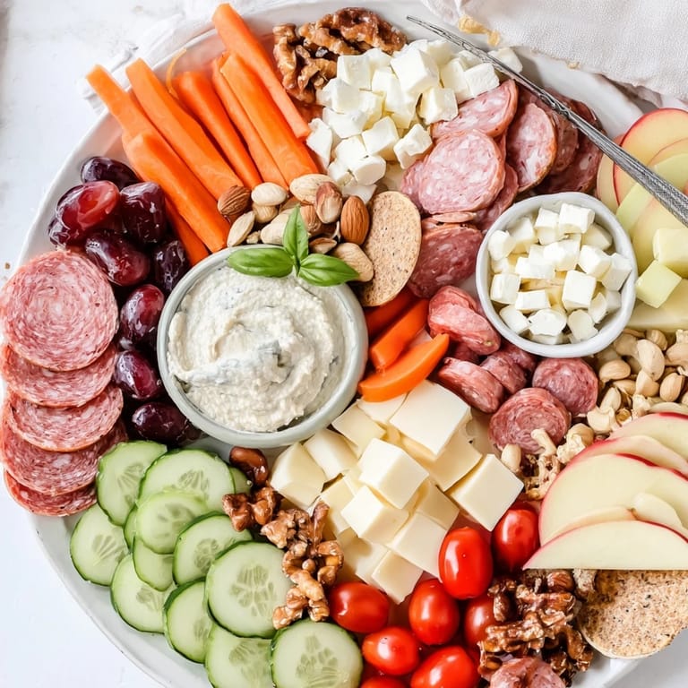 An inviting Girl Dinner Platter showcases a variety of snacks, perfect for gatherings.  