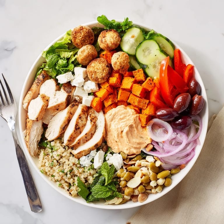 Customizable interactive plated meals feature vibrant veggies and delicious proteins for gatherings.