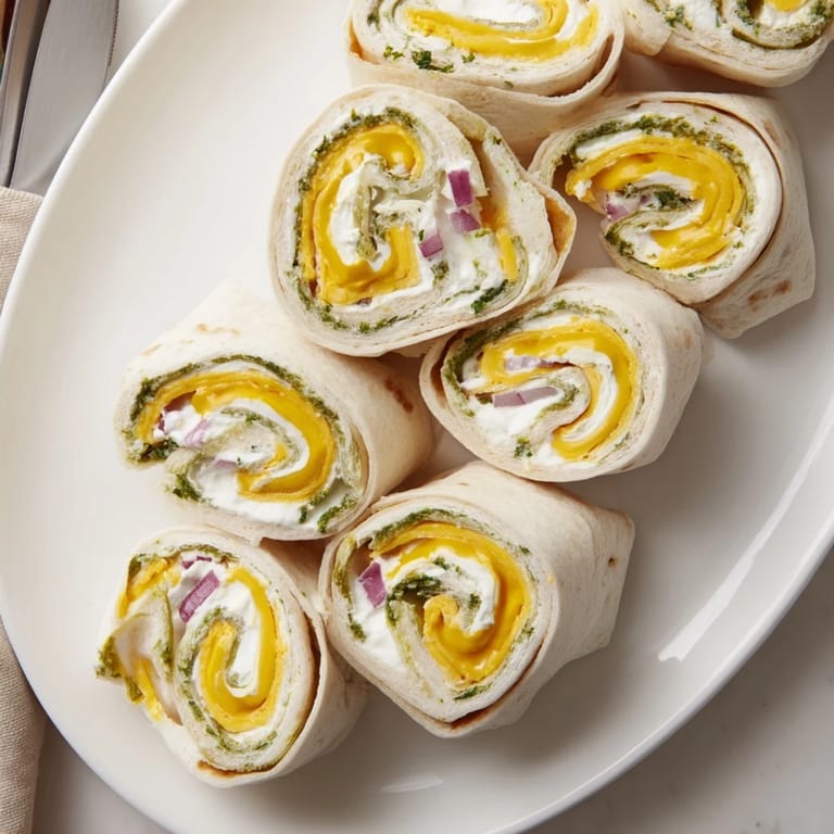 Deliciously tangy Pickle-in-a-Blanket appetizers wrapped in creamy tortillas await you.  