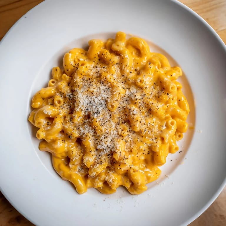 This One-Pot Butternut Squash Mac & Cheese features tender pasta and a smooth, vegetable-infused cheese sauce.
