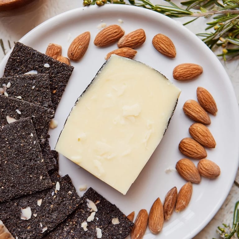 Get inspired by the bold flavors of an Obsidian Peak appetizer with black wax cheddar and nuts.