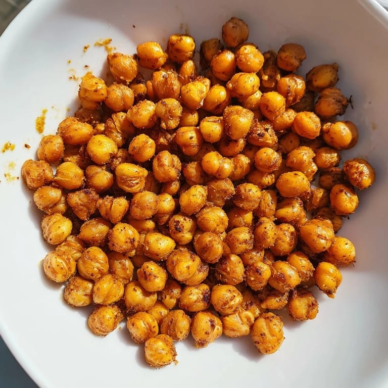 Crispy Smoked Paprika Chickpea Snack