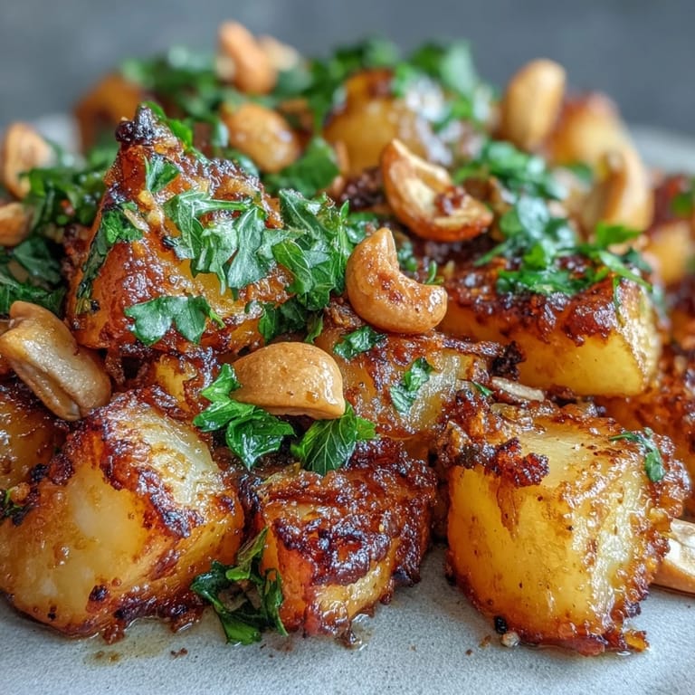 A hearty vegetarian Curried Celeriac main dish served alongside fluffy white rice and warm naan bread.