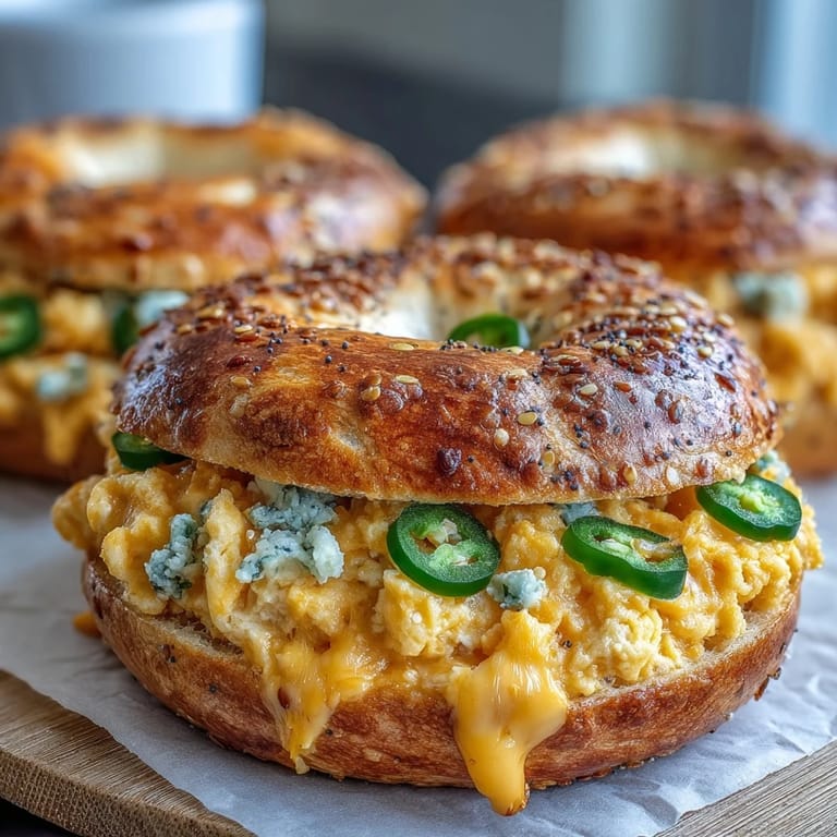 Soft, golden bagels bursting with jalapeño and cheddar flavors, delivering extra protein and bold taste in every bite.