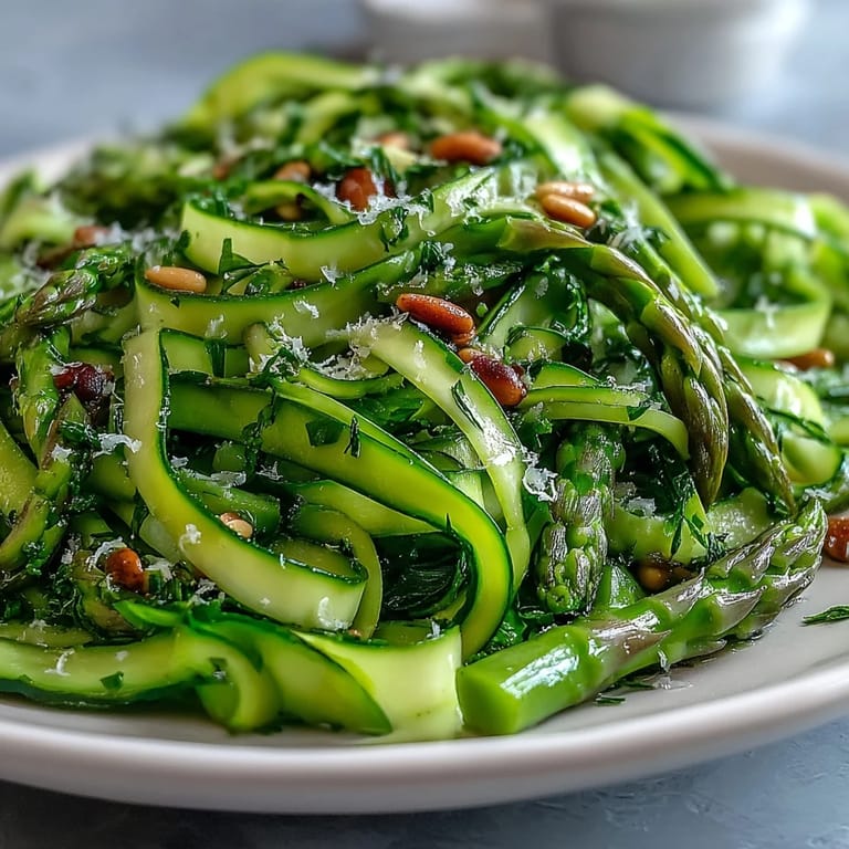 Elegant shaved asparagus with lemon and Parmesan, an easy vegetarian salad that's as beautiful as it is delicious for any occasion.