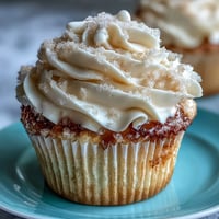 Fluffy communion cupcakes with a delicate white fondant cross, artfully swirled buttercream.